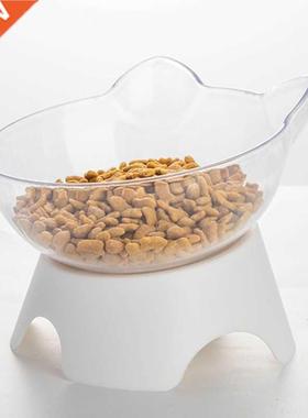 Pet Dogs Cats Double Bowls Anti Vomiting Cat Bowl Food