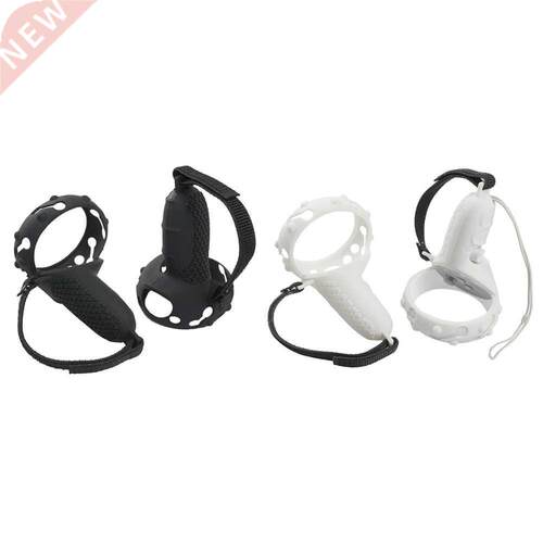 Sweat Proof Silicone Controller Grip Cover + Knuckle Strap f