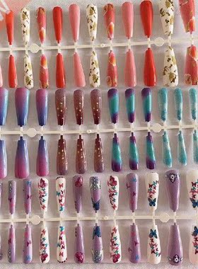 Long False Nails Tips for Nails Fingernails Acrylic Fake