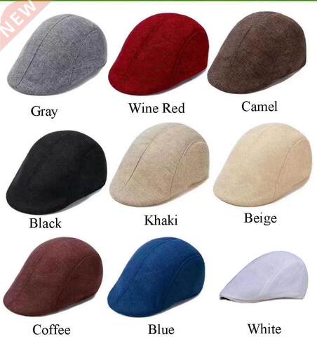 Summer Fashion Men's Linen Gatsby Berets British Western Sty