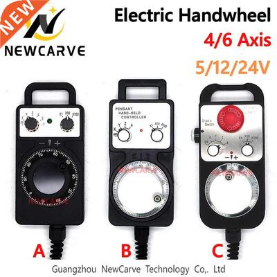 4 6 Axis MPG Universal Pendant Handwheel Manual Pulse Gener
