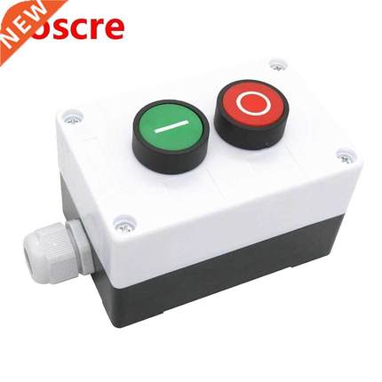 AC 660V 10A Momentary I/O Red Green Sign NO NC Push Button S