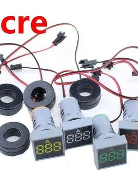 22MM AC Voltmeter 0-100A Ampere Square Panel LED Digital Vo