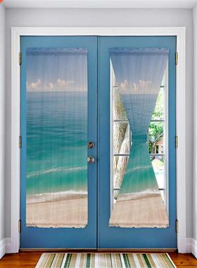 Golden Bech Jpnese Door Curtin for Living Room Bedroom