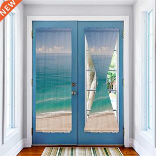 Golden Bech Jpnese Door Curtin for Living Room Bedroom