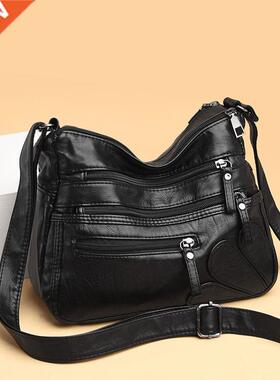 High Quality Women Shoulder Bag Pu Leather Crossbo Bag Mul