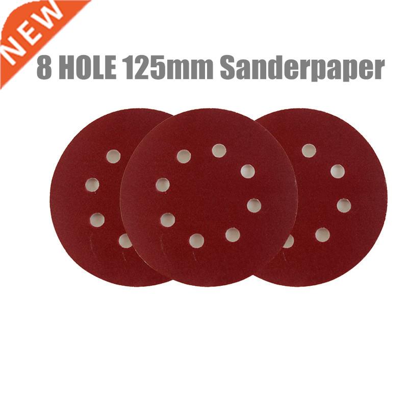 20pcs 125mm 8 hole Sander Disc Sanding Polishing Paper Sand
