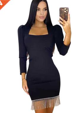 Women's clothing 2021 new design sense banquet evening dress