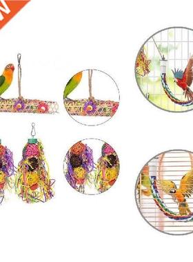 Bite Resistant Natural Wood Parrot Bird Sepak Takraw Toy