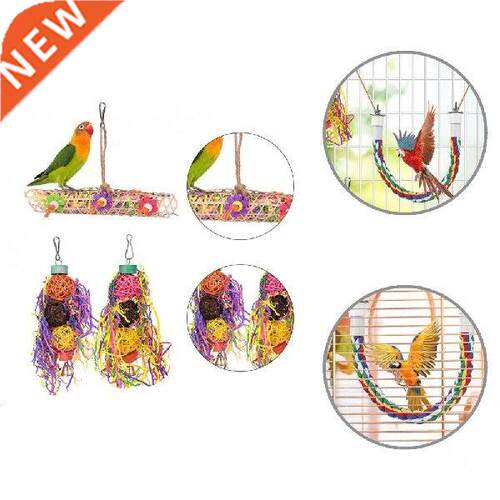 Bite Resistant Natural Wood Parrot Bird Sepak Takraw Toy