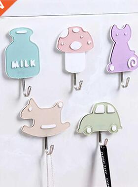 1PCS Wall-mounted cute clothes hanger wall-mounted coat hook