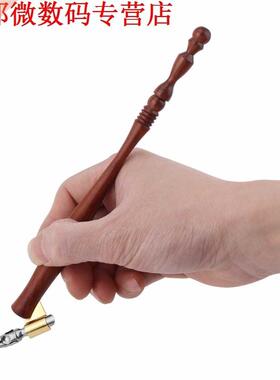 Dip Fountain Pen Handle Nib Holder + 5 Flat Nibs Kit (1MM 1.