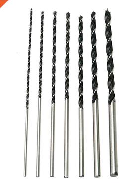 7pcs 300mm Hex Shank Extra Long High Carbon Steel Three Poin