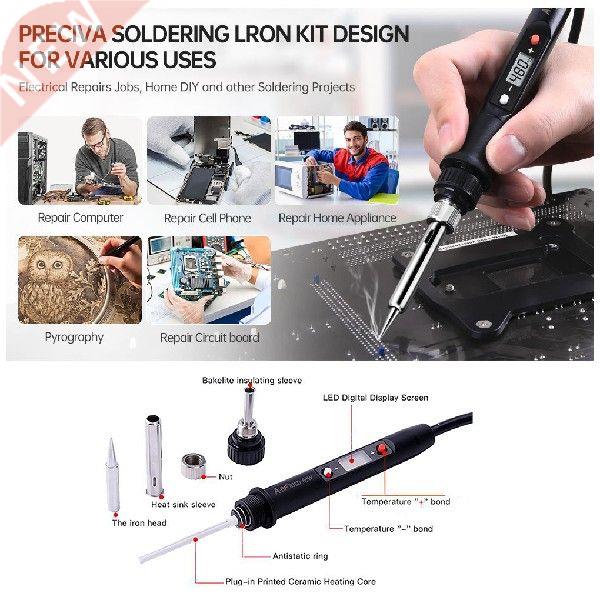 Electric Soldering Iron Kit 80W Adjustable Working Welding