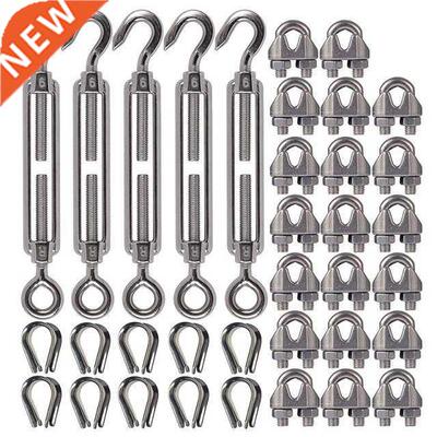 304 Stainless Steel Turnbuckle M6 Wire Rope Tension Tensione