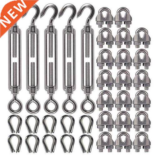 304 Stainless Steel Turnbuckle M6 Wire Rope Tension Tensione