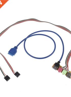 1PC 70cm USB 2.0+ 3.0 Port Chassis PC Computer Case Audio Fr