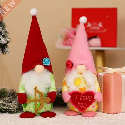 Valentine’s Day Rudolph Faceless Gnome Dolls Decoratio