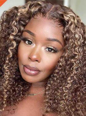 Curly Human Hair Wig Water For Women Wigs Brazilian T Part L