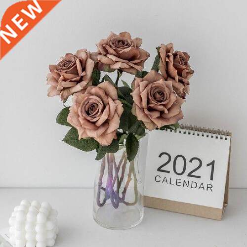 Artificial Flowers Rose Silk Peony Bouquet Big Head and