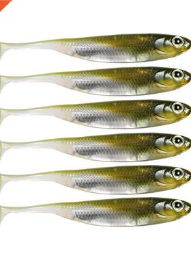 7cm 8cm 10cm Silicone Soft baits Lifelike 3D Eyes Shad Fish