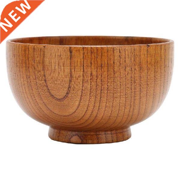 Wood Noodle Bowl Wooden Salad Bowl High Gloss for Restaurant