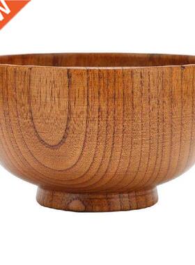 Wood Noodle Bowl Wooden Salad Bowl High Gloss for Restaurant