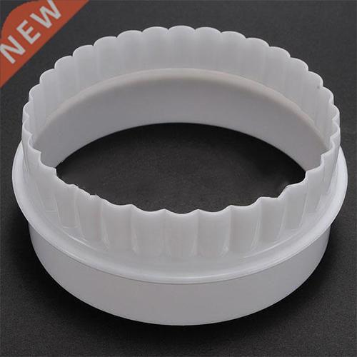 6Pcs/Set Kitchen Round Plastic Scalloped Fluted Cookie