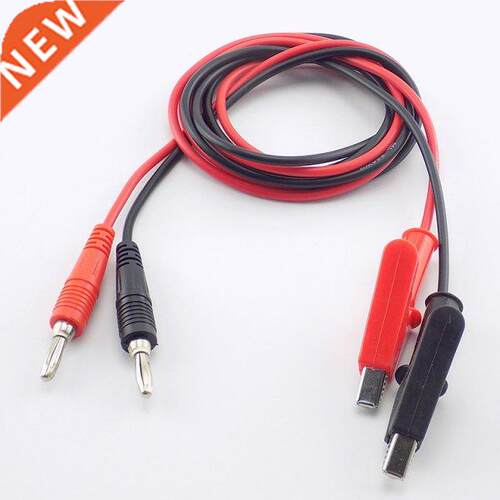 1M 4mm Banana Plug to Alligator Clip Test Cable Wire for Pro