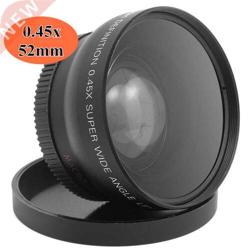 52MM 0.45x Wide Angle Macro Lens High Resolution Wide Deluxe