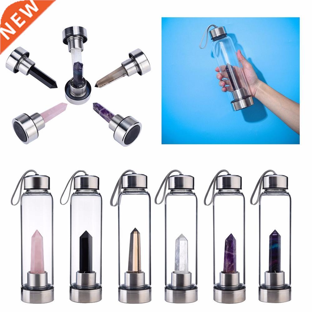water bottle Drop Shipping Natural Crystal Point Healing Obe