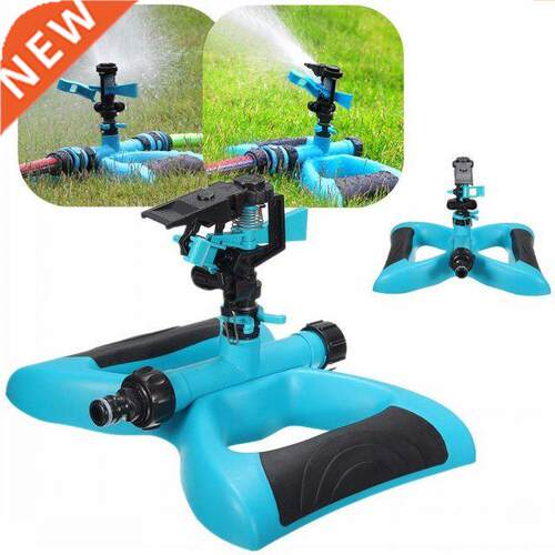 Garden Sprinkler 360 Rotating 3 Nozzle Lawn Garden Irrigatio