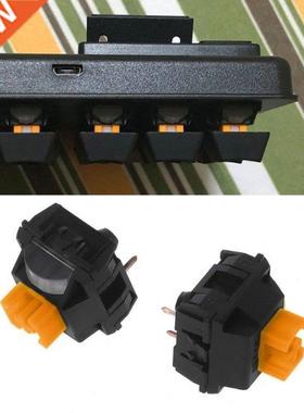 2 Pcs Dust-proof Orange Keyboard Switches for Mechanical Gam