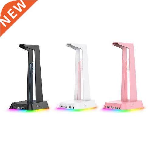 ONIKUMA RGB Gaming Headphone Stand with  USB .5mm AUX