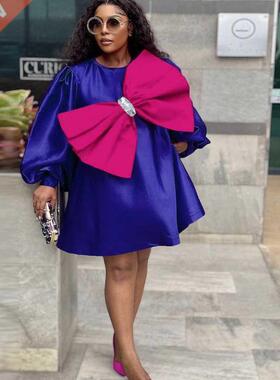 Oversized Dress Knee Length Gowns Party Club Dresses Short