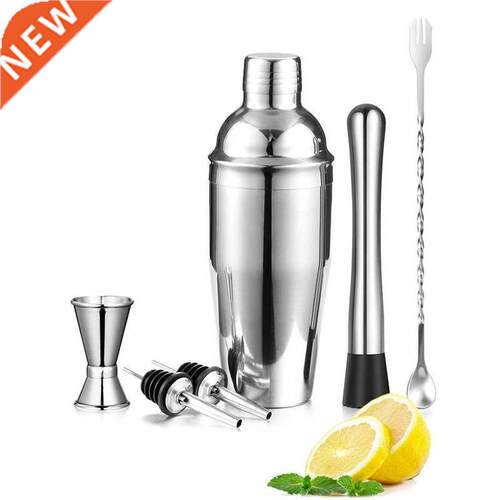 6 Pieces/Set Cocktail Shaker, 25 Oz Martini Shaker, Stainles