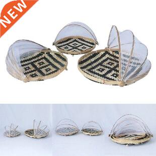 New Hand-Woven Food Serving Tent Basket Tray Fruit