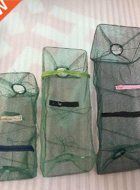 Portable Mesh For Fishing Net Folding Crayfish Lobster