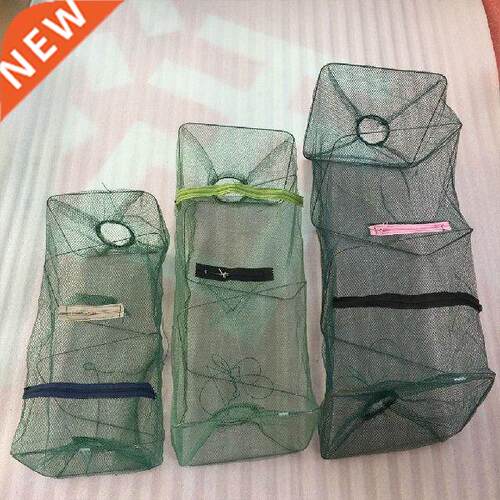 Portable Mesh For Fishing Net Folding Crayfish Lobster