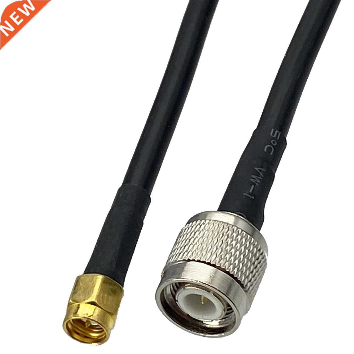 1pcs RG58 TNC Male Plug to SMA Male Plug RF Coaxial Connecto