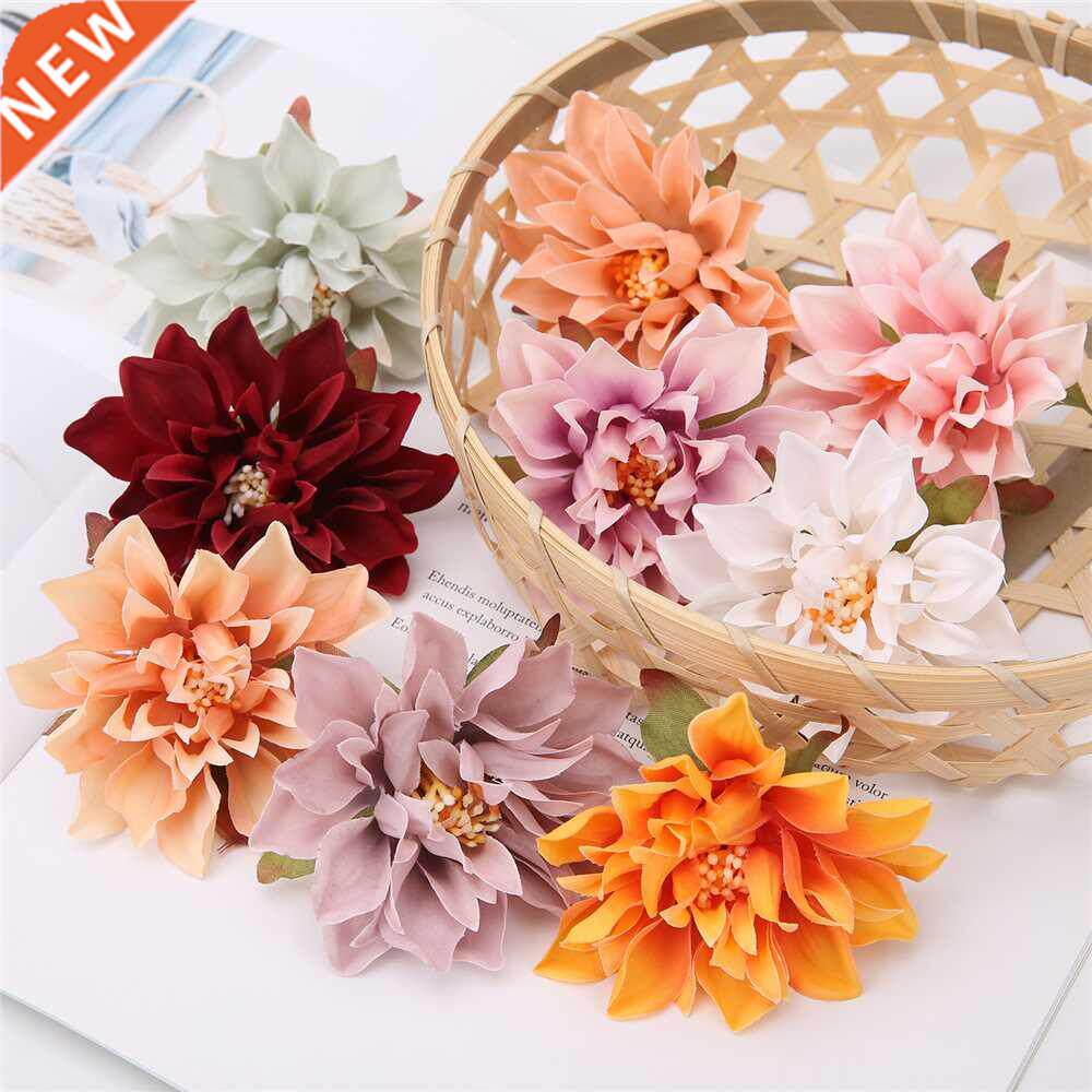 10/20Pcs Dahlia Flower Heads Artificial Flower For Home Deco