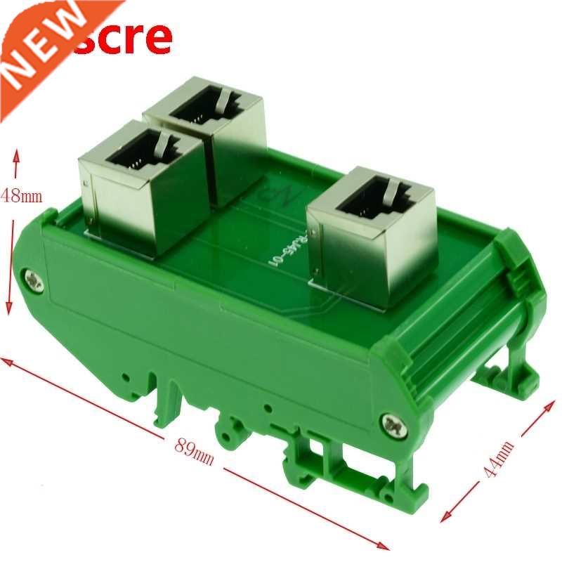 RJ45 8P8C vertical breakout board RJ45 feamle to 2 x RJ45 fe