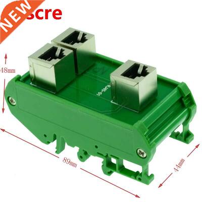 RJ45 8P8C vertical breakout board RJ45 feamle to 2 x RJ45 fe