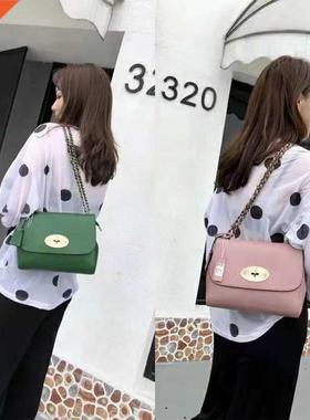 Brand Genuine Leather Women Handbag Chain rap Fashion Exqu