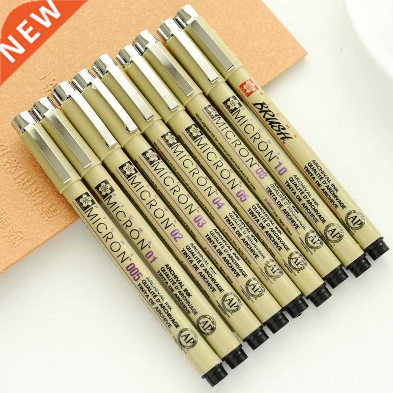 1pcs Sakura Liner Pen Set Waterproof Black Fineliner Micron