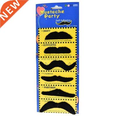 6pcs/lot Funny Costume Fake Mustache Moustache Funny Fake Be