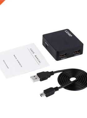 1x2 Powered 1080P V1.4 Certified HDMI-compatible Splitter Wi