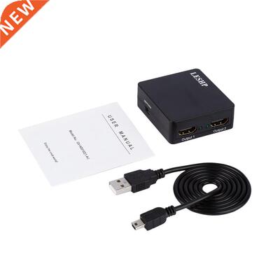 1x2 Powered 1080P V1.4 Certified HDMI-compatible Splitter Wi
