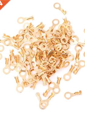 New 100Pcs 4.2mm Gold Plated Brass Round Splice Cold Pressed