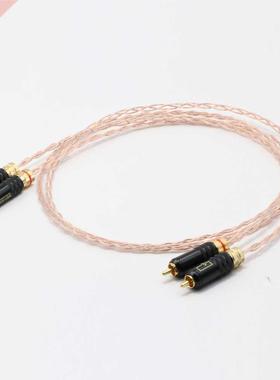 Pair 5N OCC Pure Copper Signal Line, RCA to RCA Interconnec